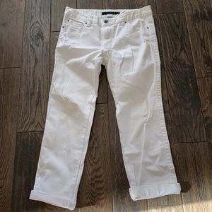 Calvin Klein White Jean Capris